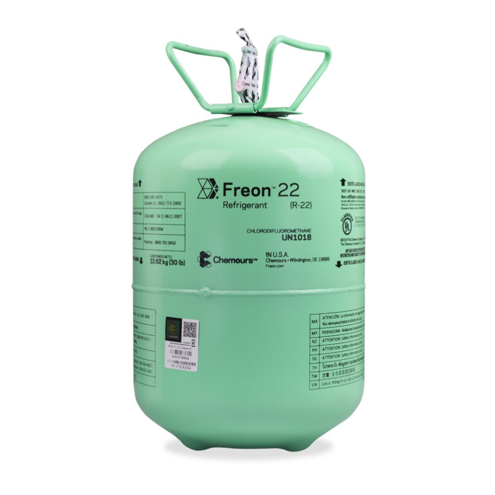 Fluido Gás Refrigerante R22 13,62kg ONU1018 | Chemours
